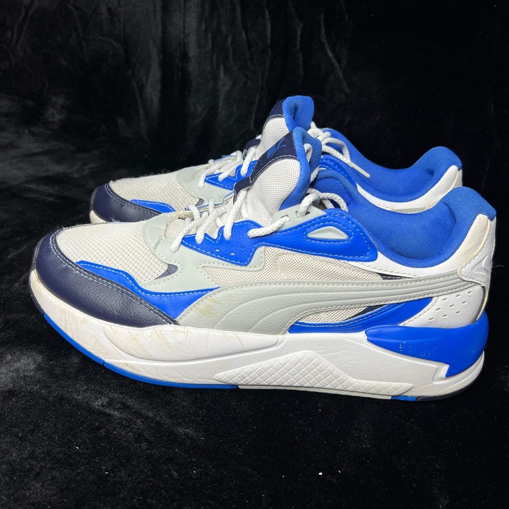 Puma‎ X-Ray Speed 384638-38 Mens 10.5 Running Shoes White Blue Athletic Sneaker